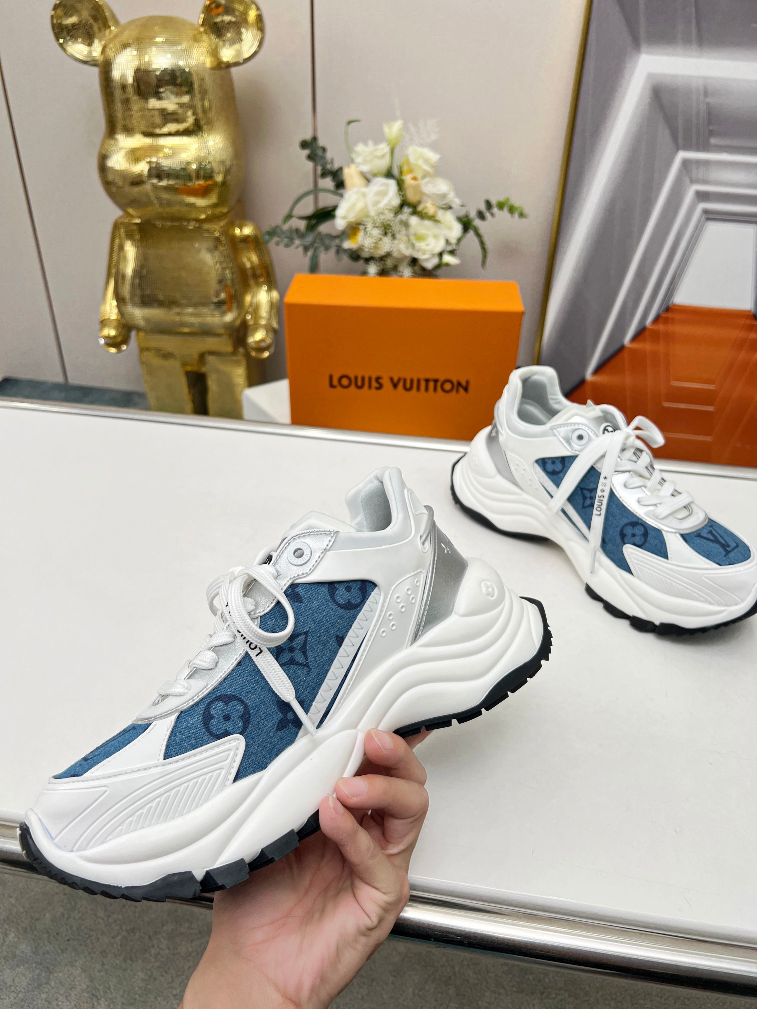 L0vis Vvtt0n Run 55 Sneaker Blue For Women 1ABHQF