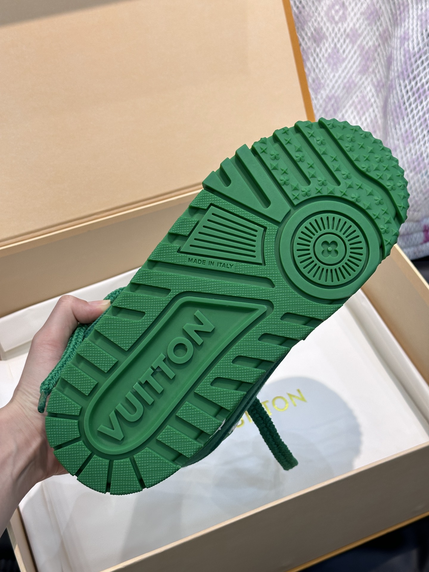 L0vis Vvtt0n Trainer Maxi Sneaker LV Green For Women