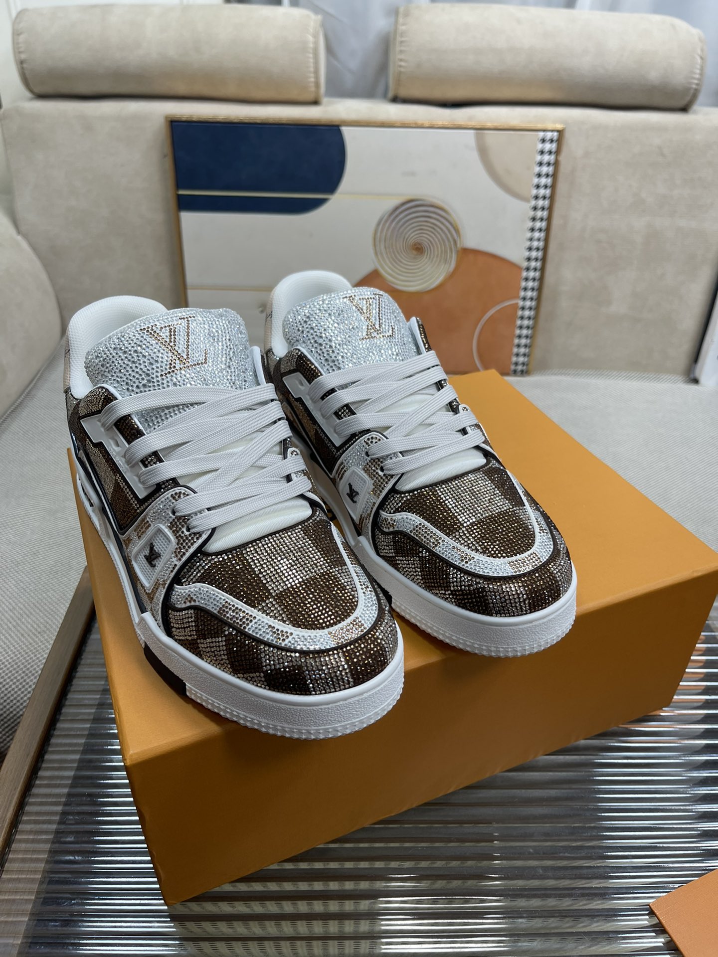 L0vis Vvtt0n Trainer Sneaker LV Brown For Women