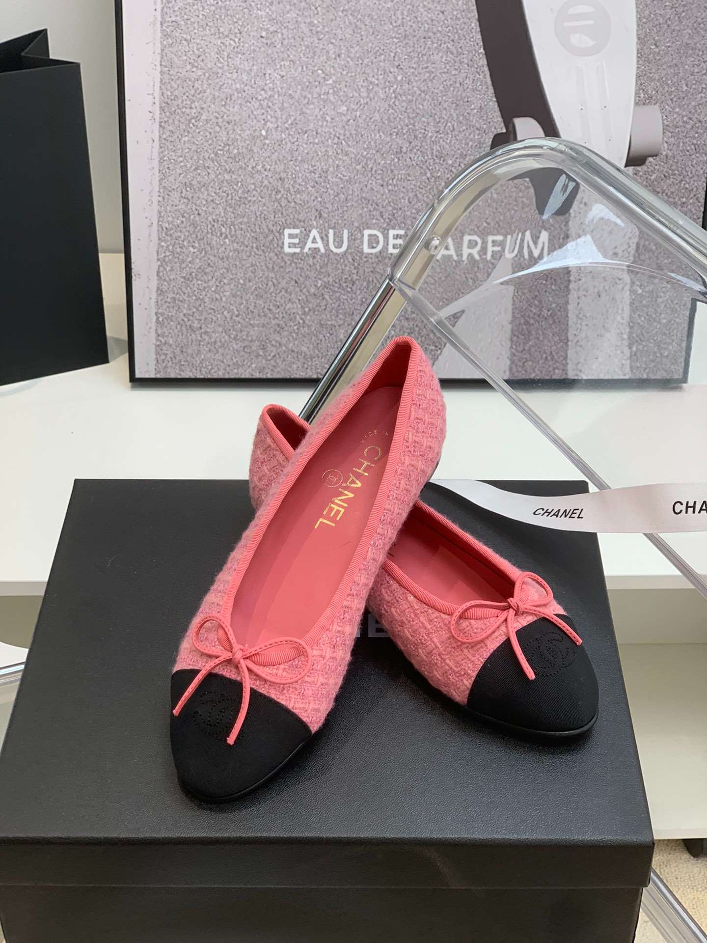 Ch**el Ballet Flats Pink For Women