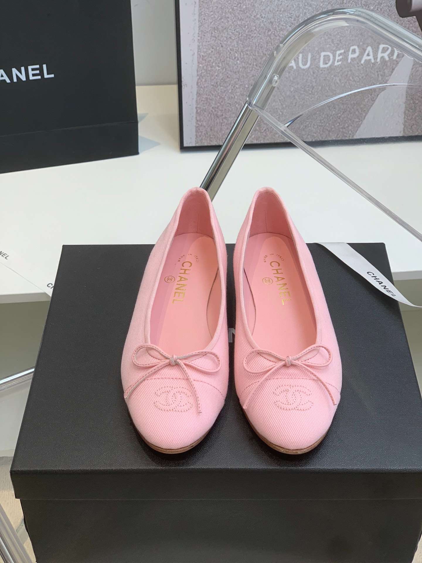 Ch**el Ballet Flats Pink For Women