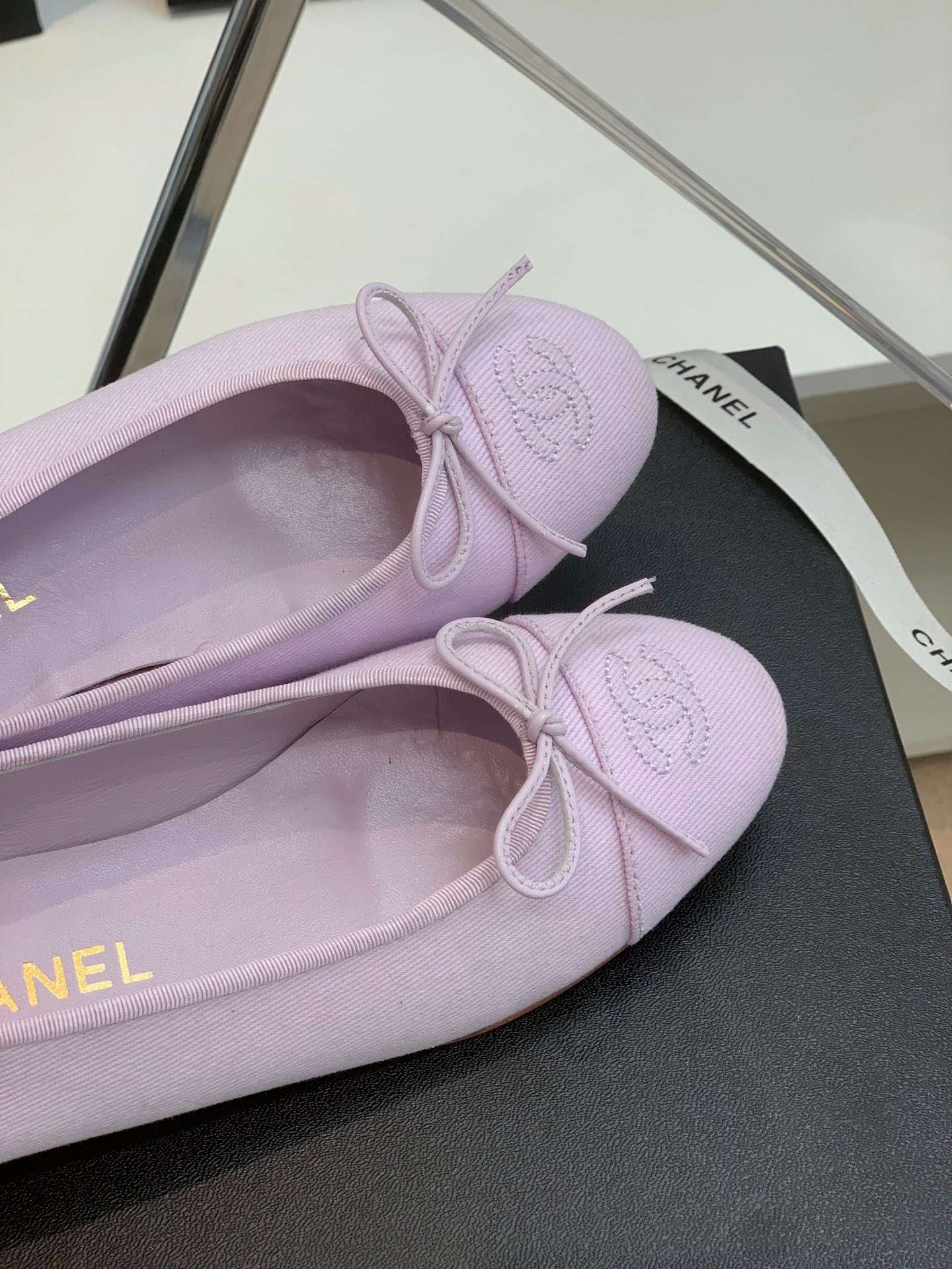 Ch**el Ballet Flats Purple For Women