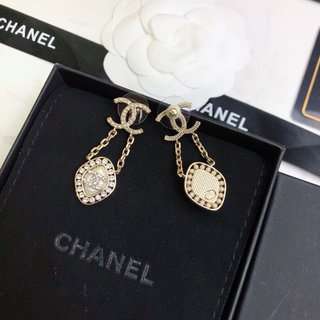 Ch**el Stud Earrings Gold For Women