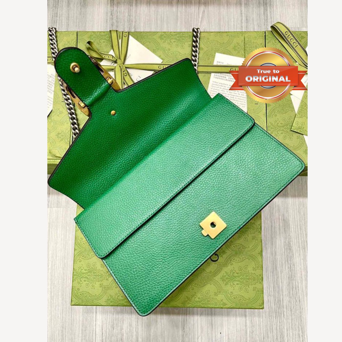 [True-to-ORIGINAL] Gvc*1 Dionysus Shoulder Bag Green For Women 11in/28cm 400249 CAOGX 3120