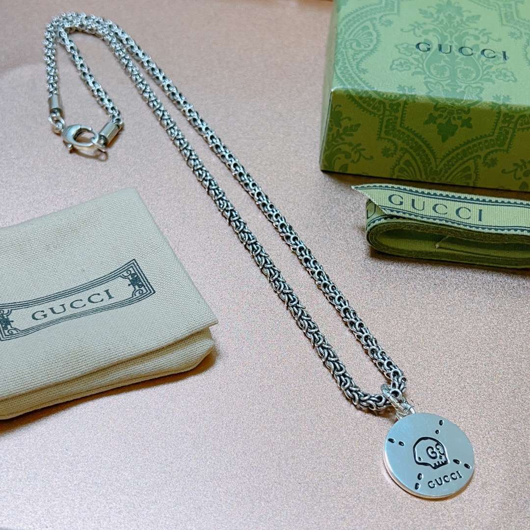 Gvc*1 Double G Necklace Silver For Women