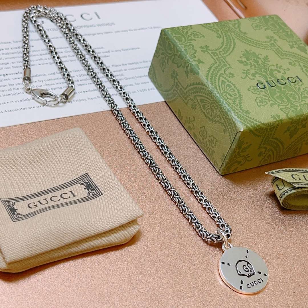 Gvc*1 Double G Necklace Silver For Women