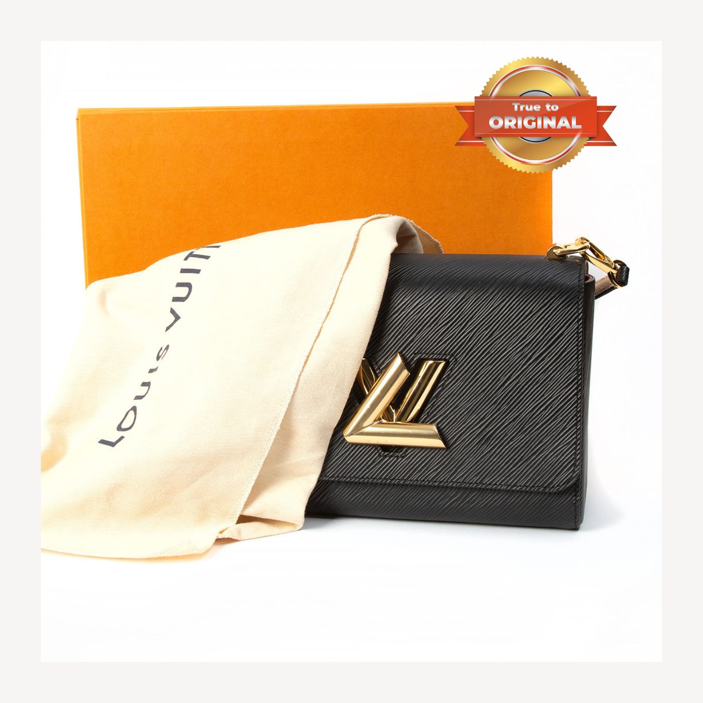 [True-to-ORIGINAL] L0vis Vvtt0n Twist MM Epi Black For Women 9.4in/23cm