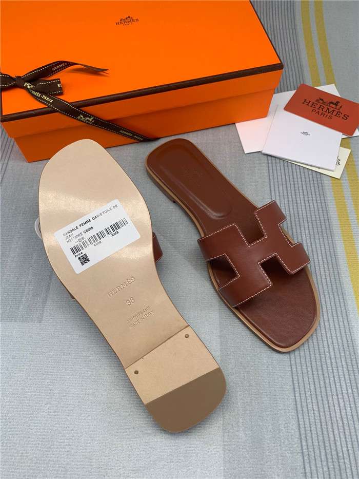 H**me5 Oran Sandal Dark Brown For Women