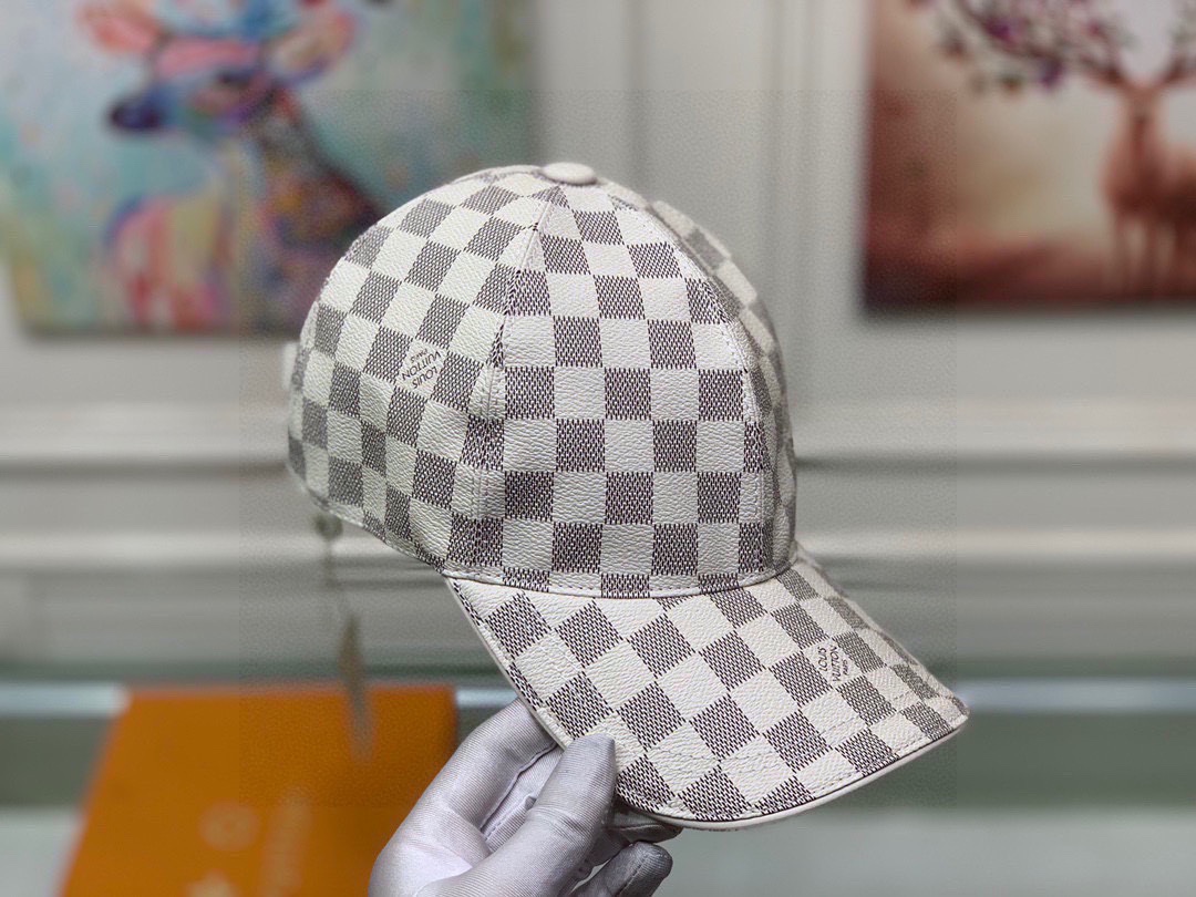 L0vis Vvtt0n Damier Azur Cap White For Men