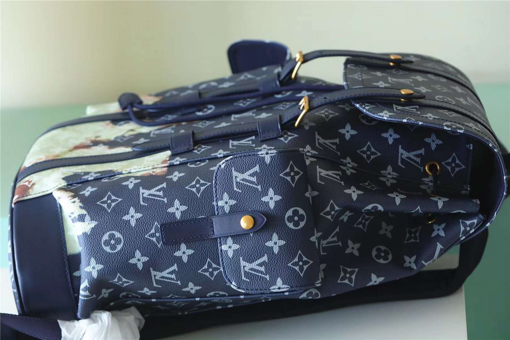 L0vis Vvtt0n Christopher MM Drak Blue For Men 44cm / 17.3in