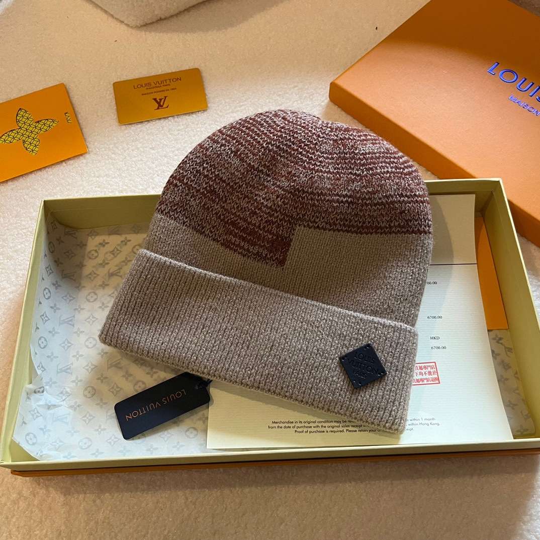 L0vis Vvtt0n Neo Petit Damier Beanie Brown For Women