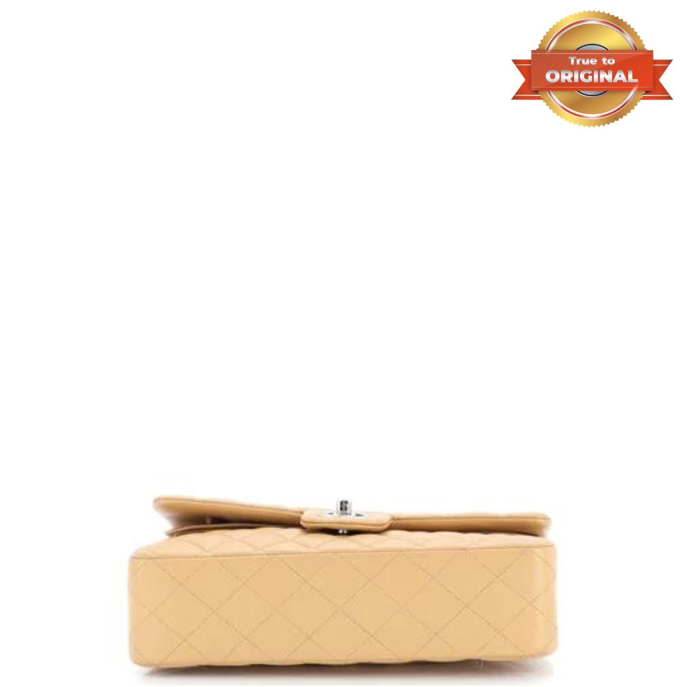 [True-to-ORIGINAL] Ch**el Classic Flap Bag Beige For Women 10.2in/26cm A01112