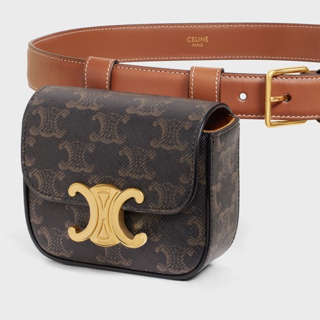 Ce1i*e Belt Bag Triomphe Belt Tan For Women- 45BCN2AH3.04LU