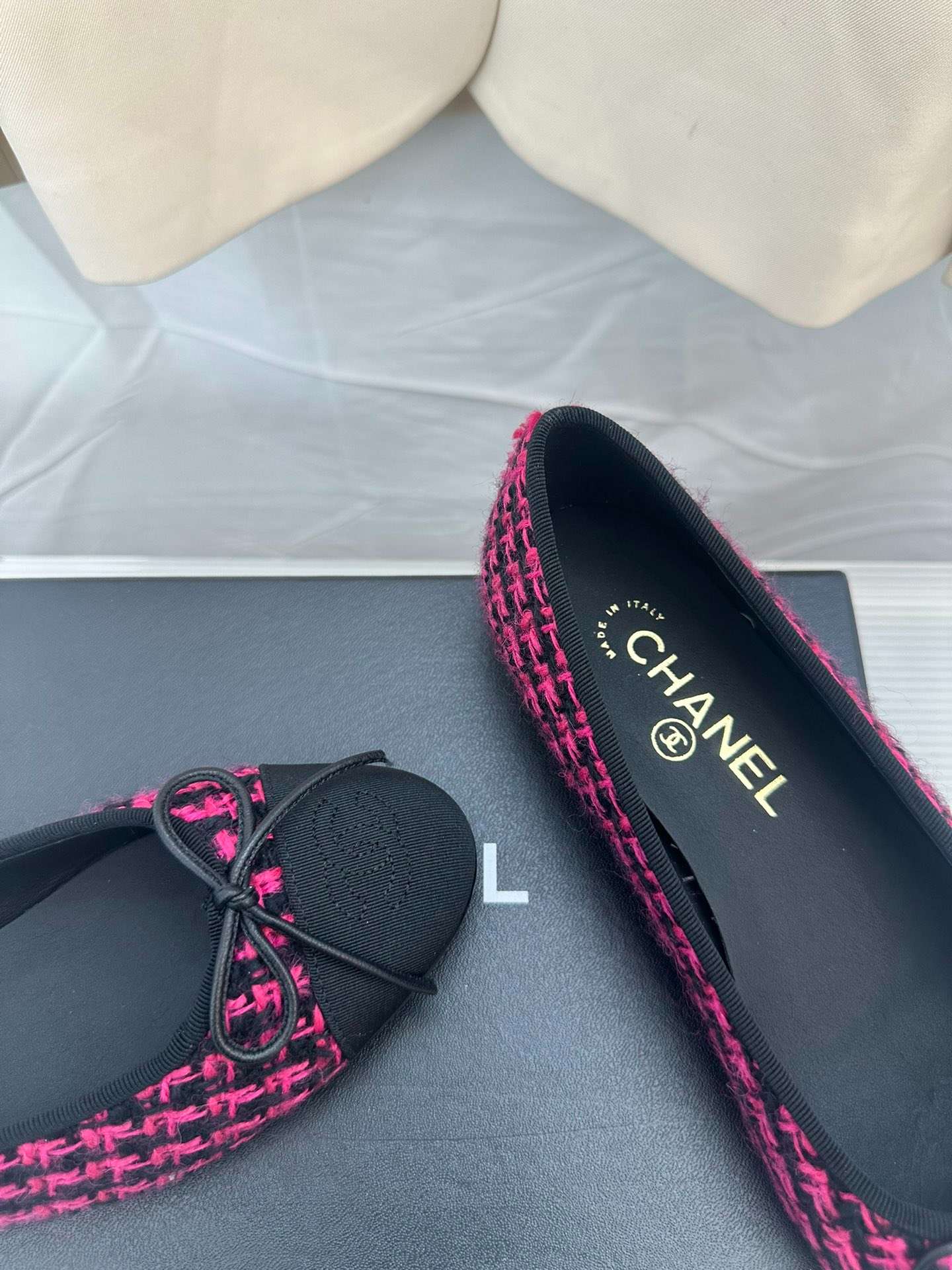 Ch**el Ballerina Logo Ballet Pink For Women