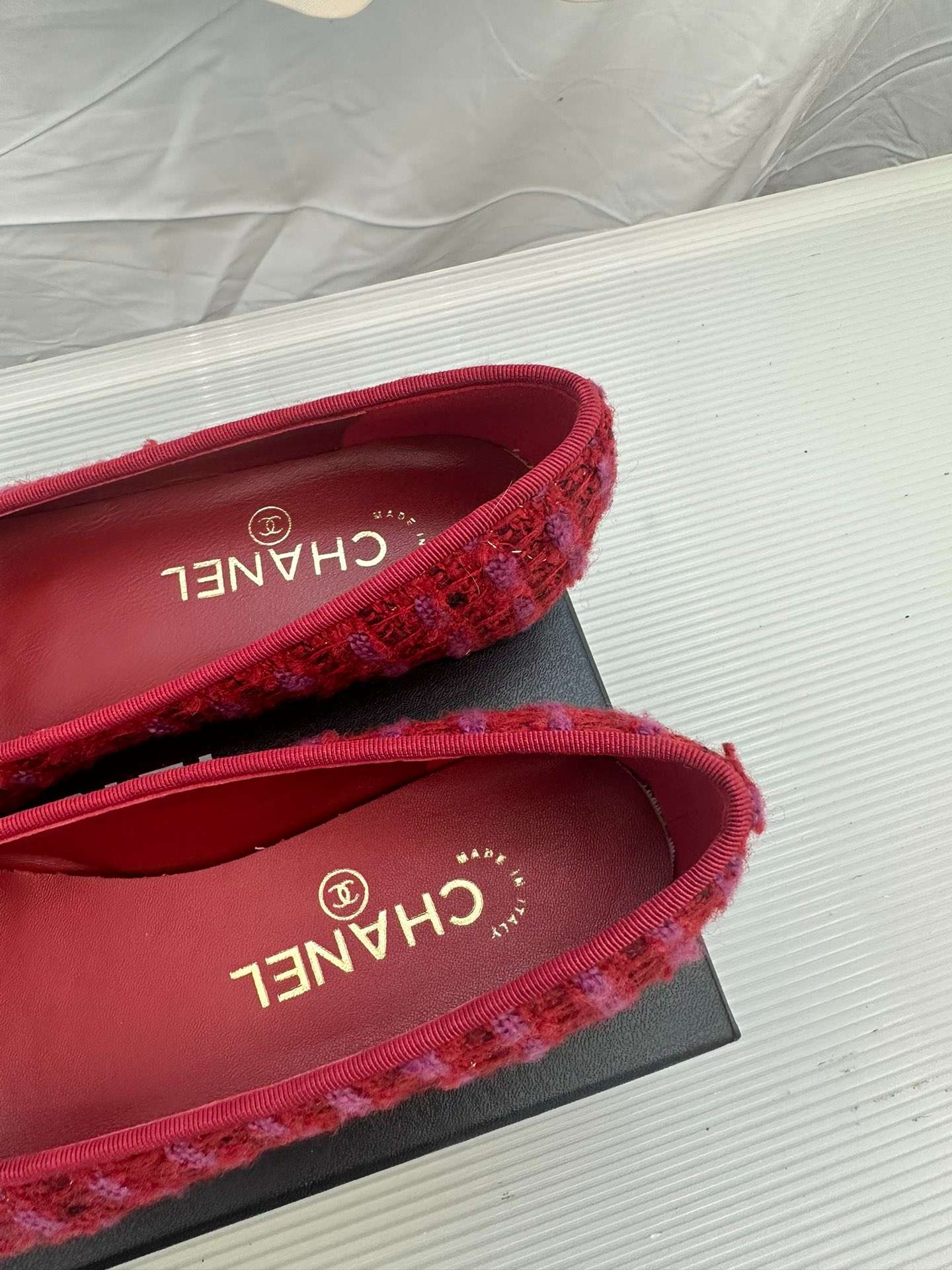 Ch**el Ballerina Logo Ballet Red For Women