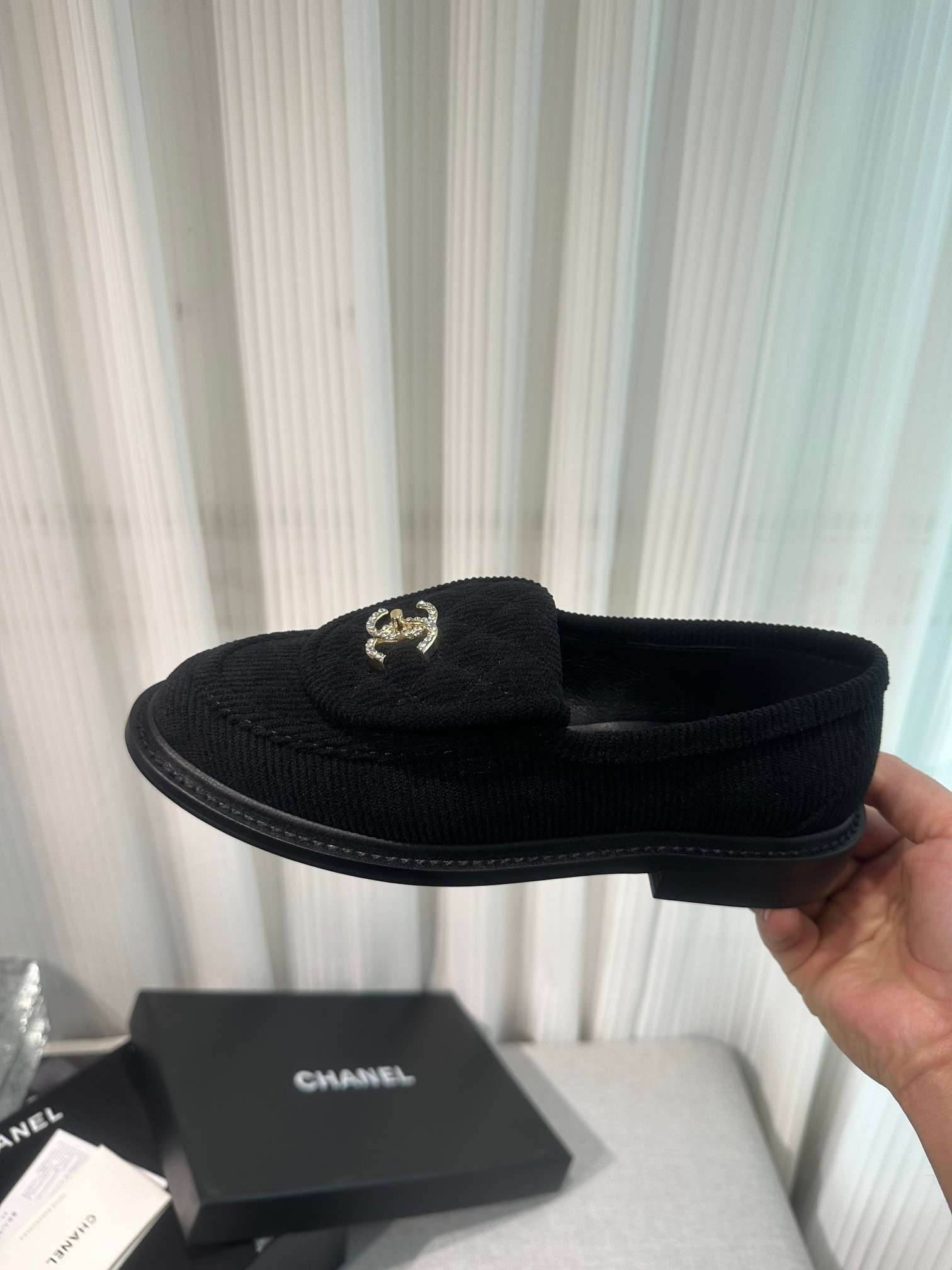 Ch**el Moccasins Black For Women