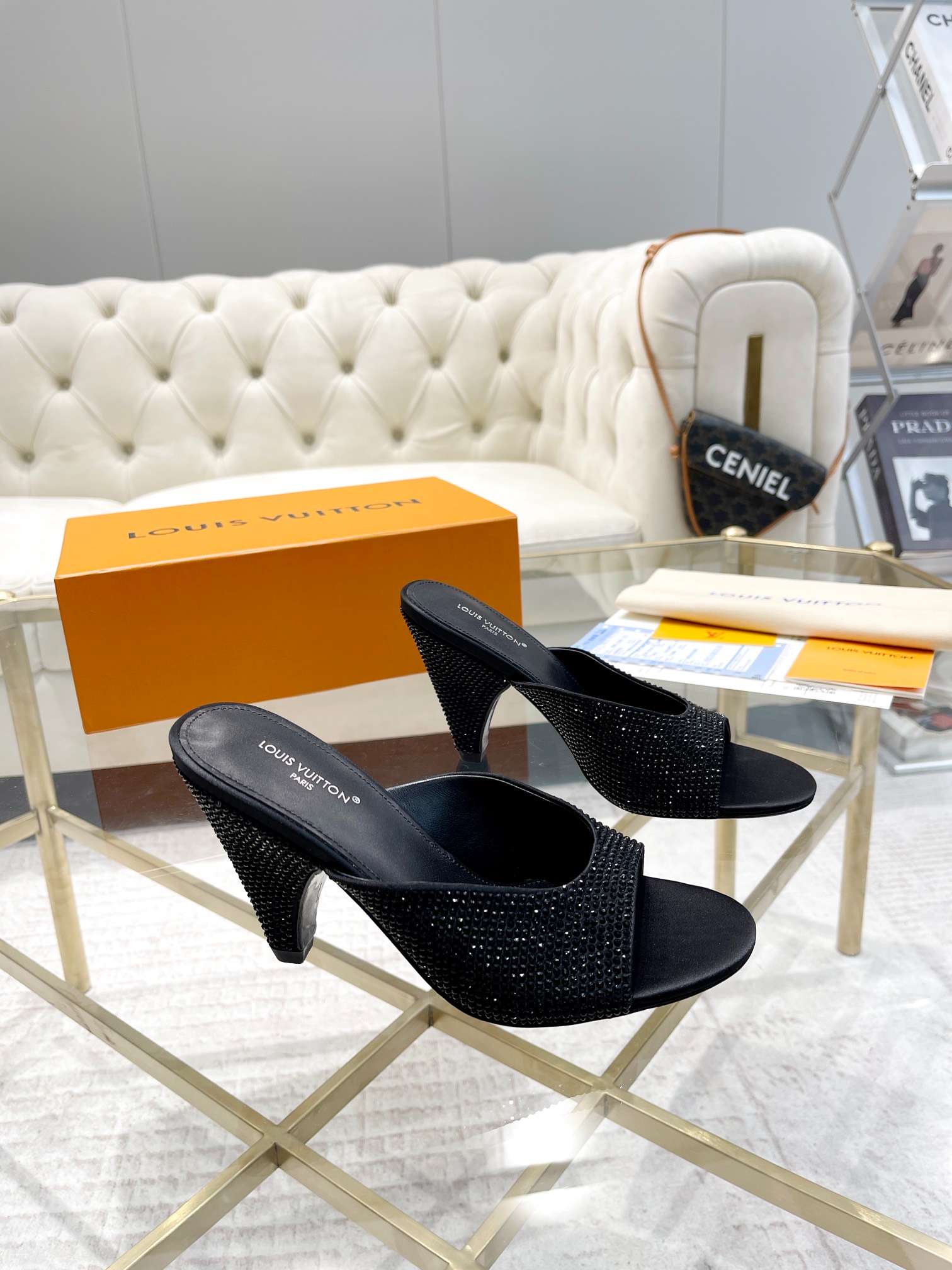 L0vis Vvtt0n S*per Mule Black For Women