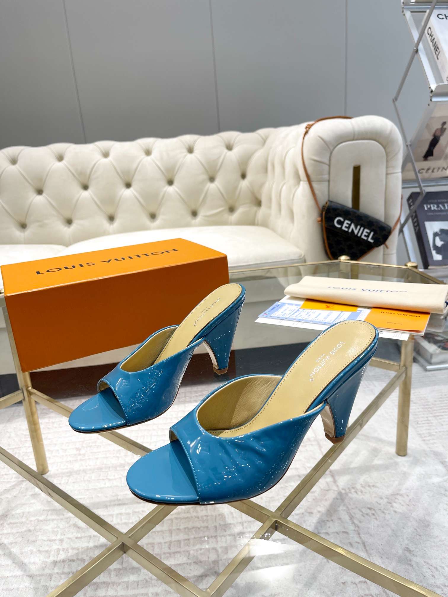 L0vis Vvtt0n S*per Mule Blue For Women