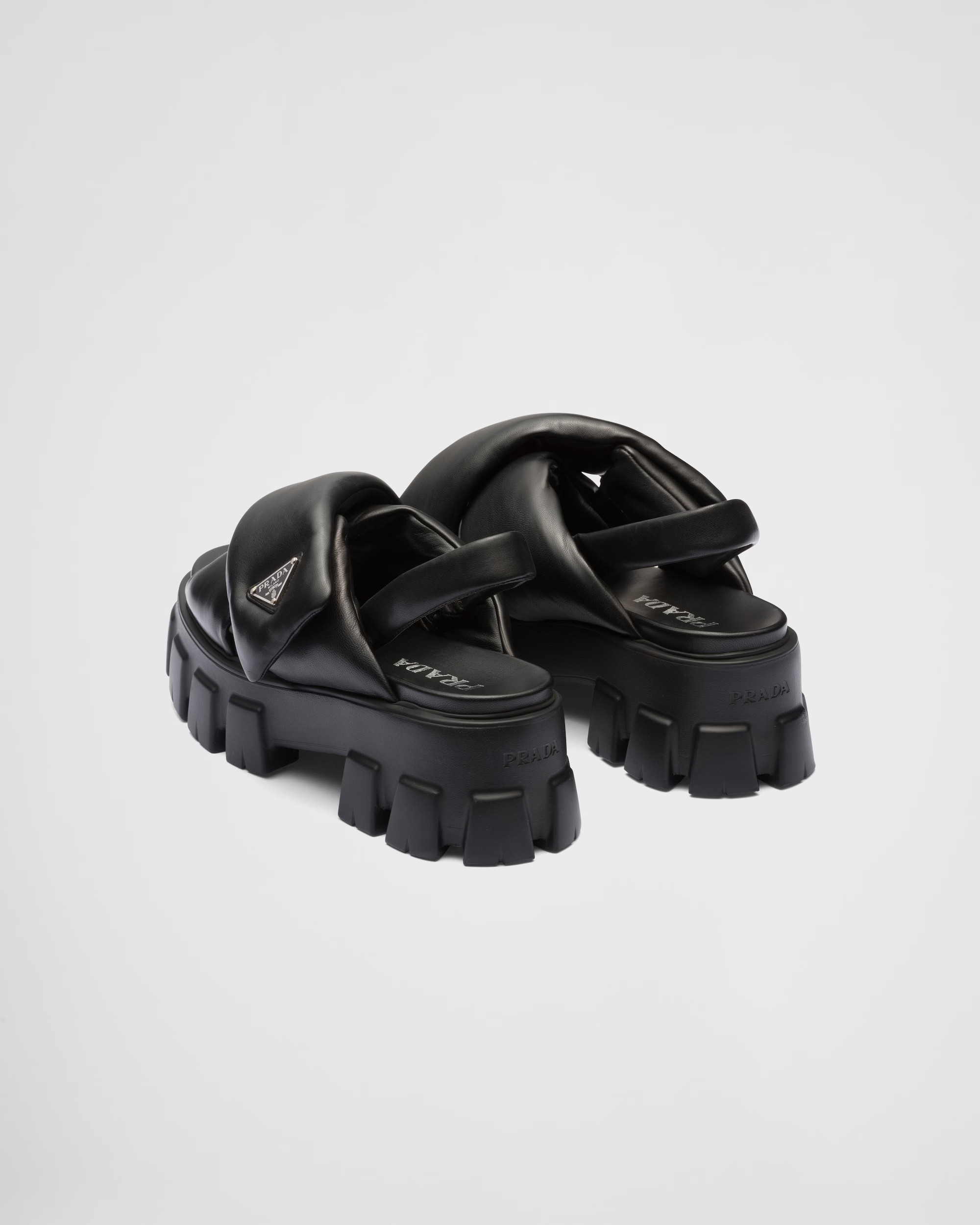 Monolith Padded Nappa Leather Sandals For Women 1X123N_2DL8_F0002_F_055