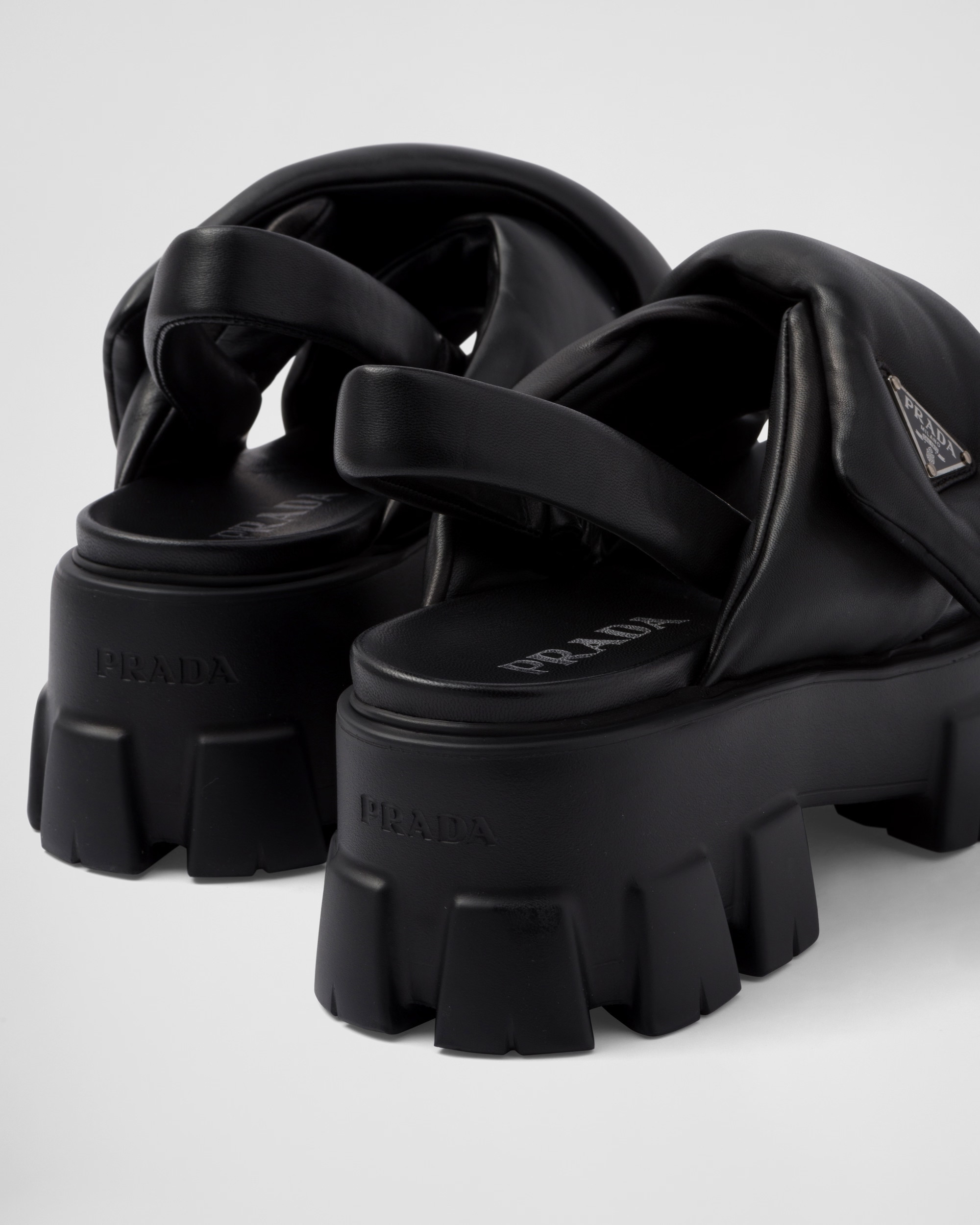 Monolith Padded Nappa Leather Sandals For Women 1X123N_2DL8_F0002_F_055