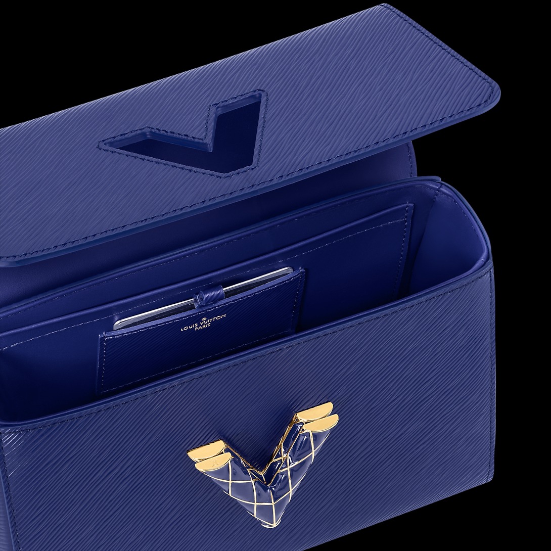 L0vis Vvtt0n Twist MM Bag Blue For Women M23271- 23 Cm/ 9 Inches