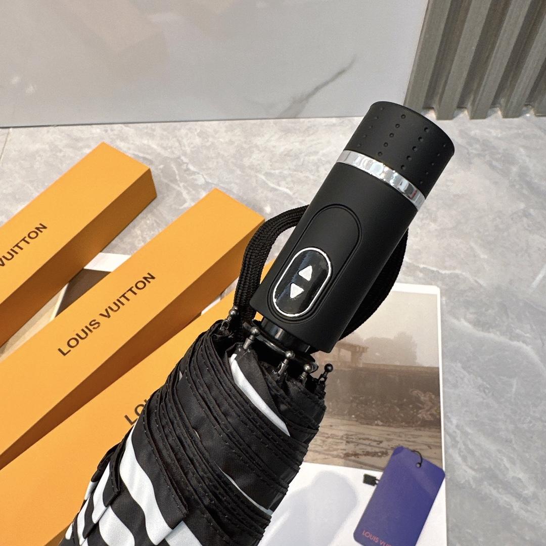 L0vis Vvtt0n Automatic Folding Umbrella Black