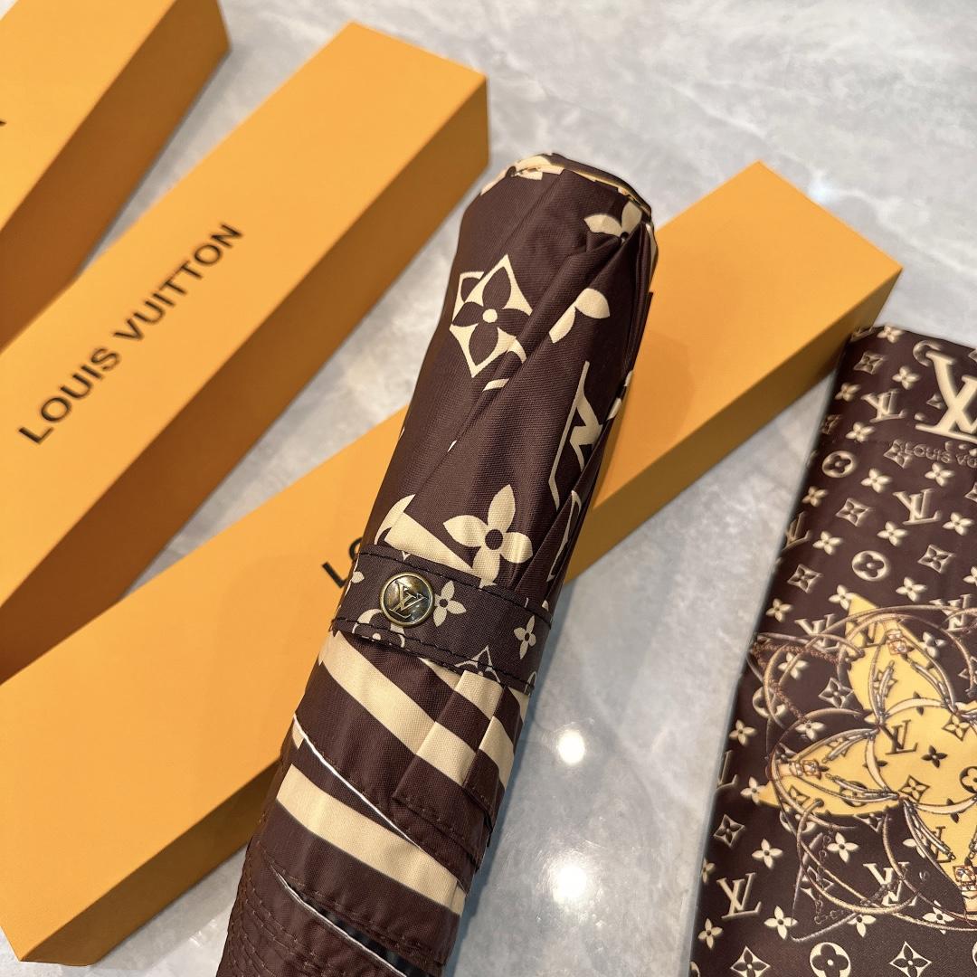 L0vis Vvtt0n Automatic Folding Umbrella Black