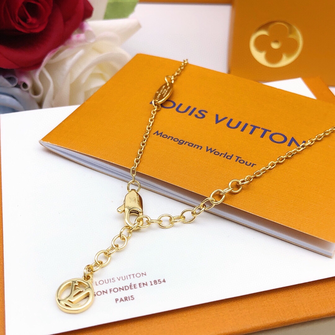 L0vis Vvtt0n Bag Necklace Gold For Women