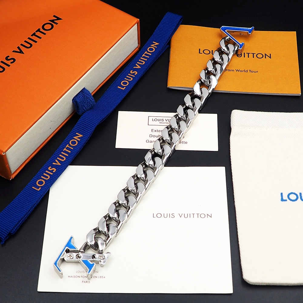 L0vis Vvtt0n Chain Bracelet Silver For Men M0919M