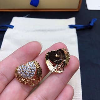 L0vis Vvtt0n D1am0nd Stud Earrings Gold For Women