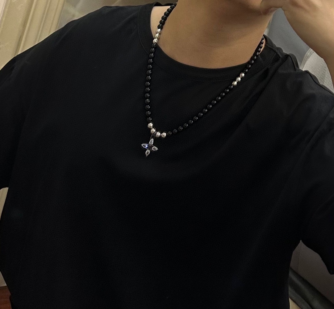 L0vis Vvtt0n Counter Seiko Necklace Black For Women