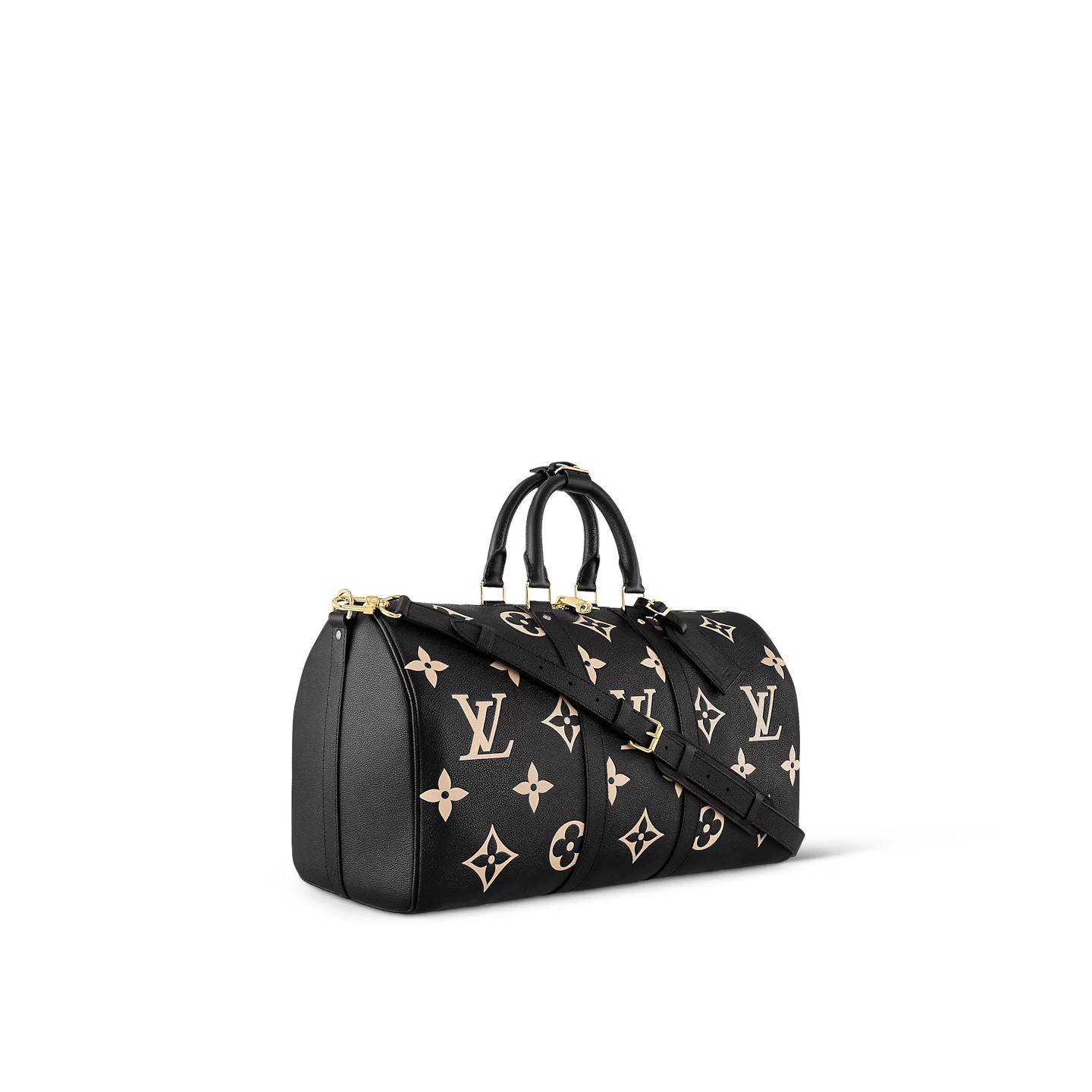 [True-to-ORIGINAL] L0vis Vvtt0n Keepall Bandoulière 45 Bag Black For Women 17,7in/45cm M46670