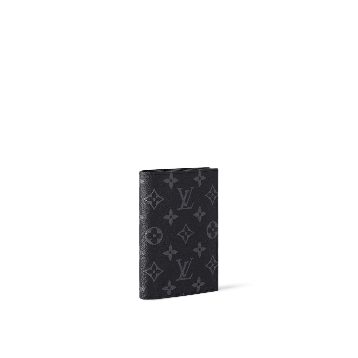 L0vis Vvtt0n Passport Cover Wallet Black For Men5.5in/14cm M64501