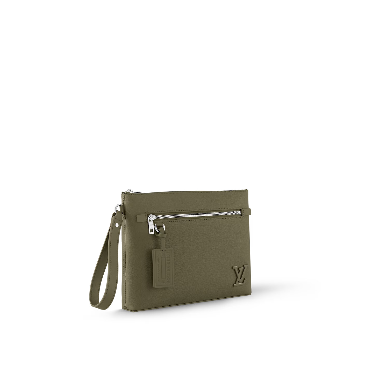 L0vis Vvtt0n Takeoff Pouch Wallet Green For Men 11.8in/30cm M81735