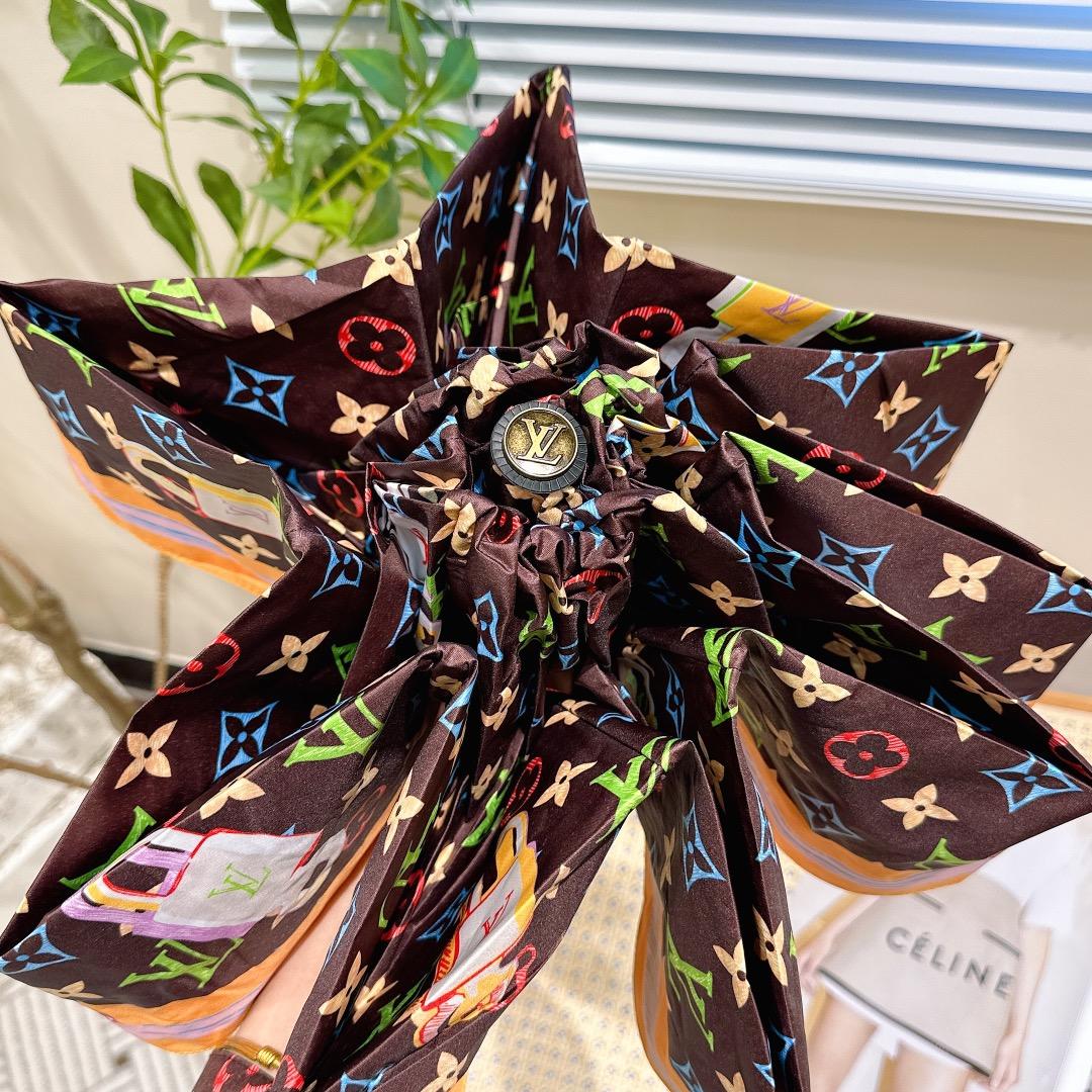 L0vis Vvtt0n Opening Folding Monogram Umbrella Brown