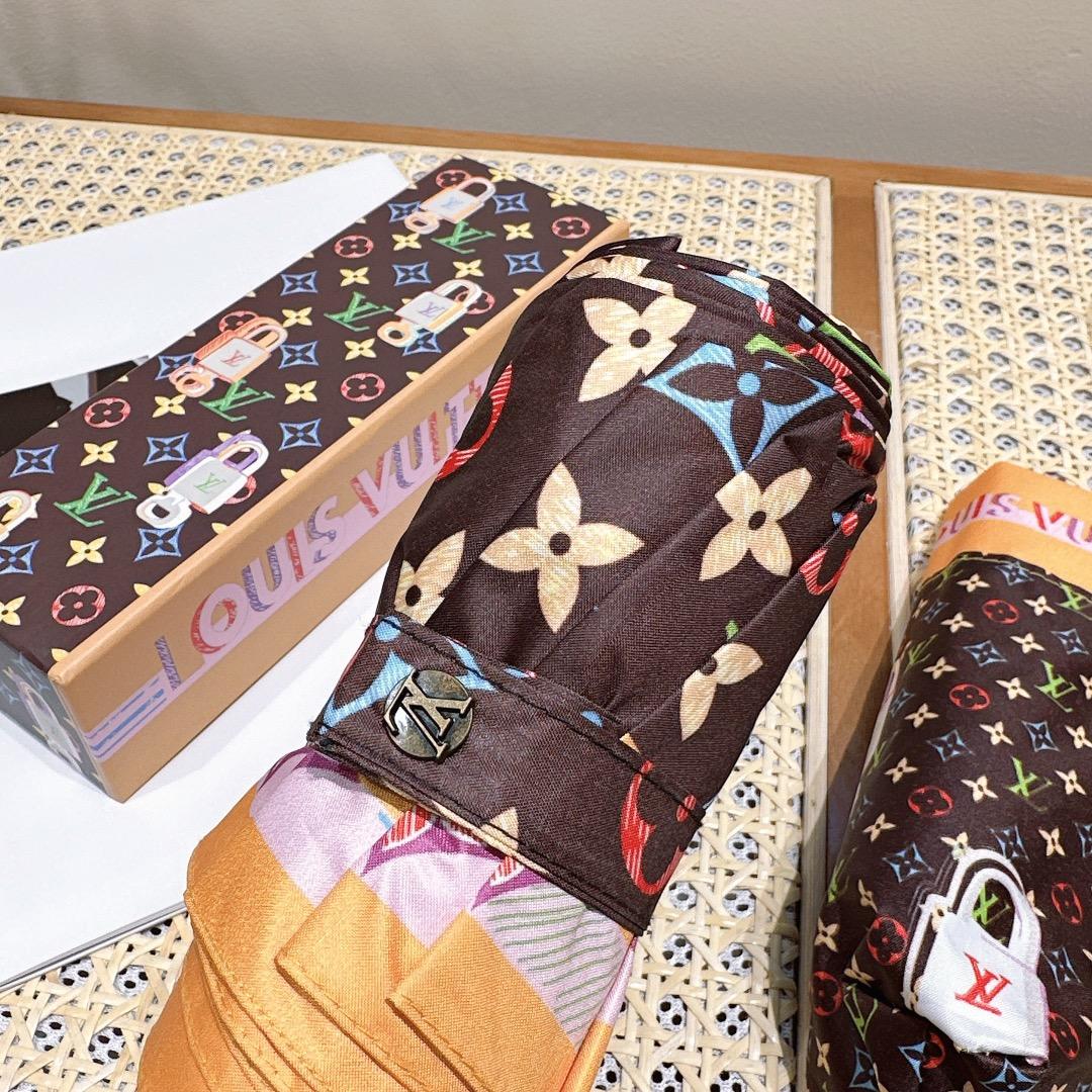 L0vis Vvtt0n Opening Folding Monogram Umbrella Brown