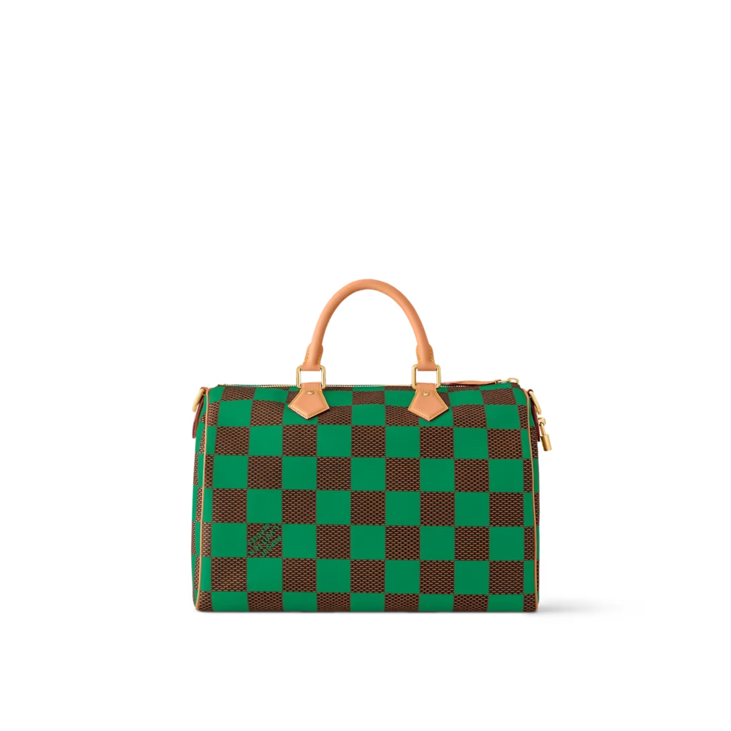 L0vis Vvtt0n Speedy 40 Bandoulière Damier Pop Green For Men 15.7 Inches/ 40 Cm N40579