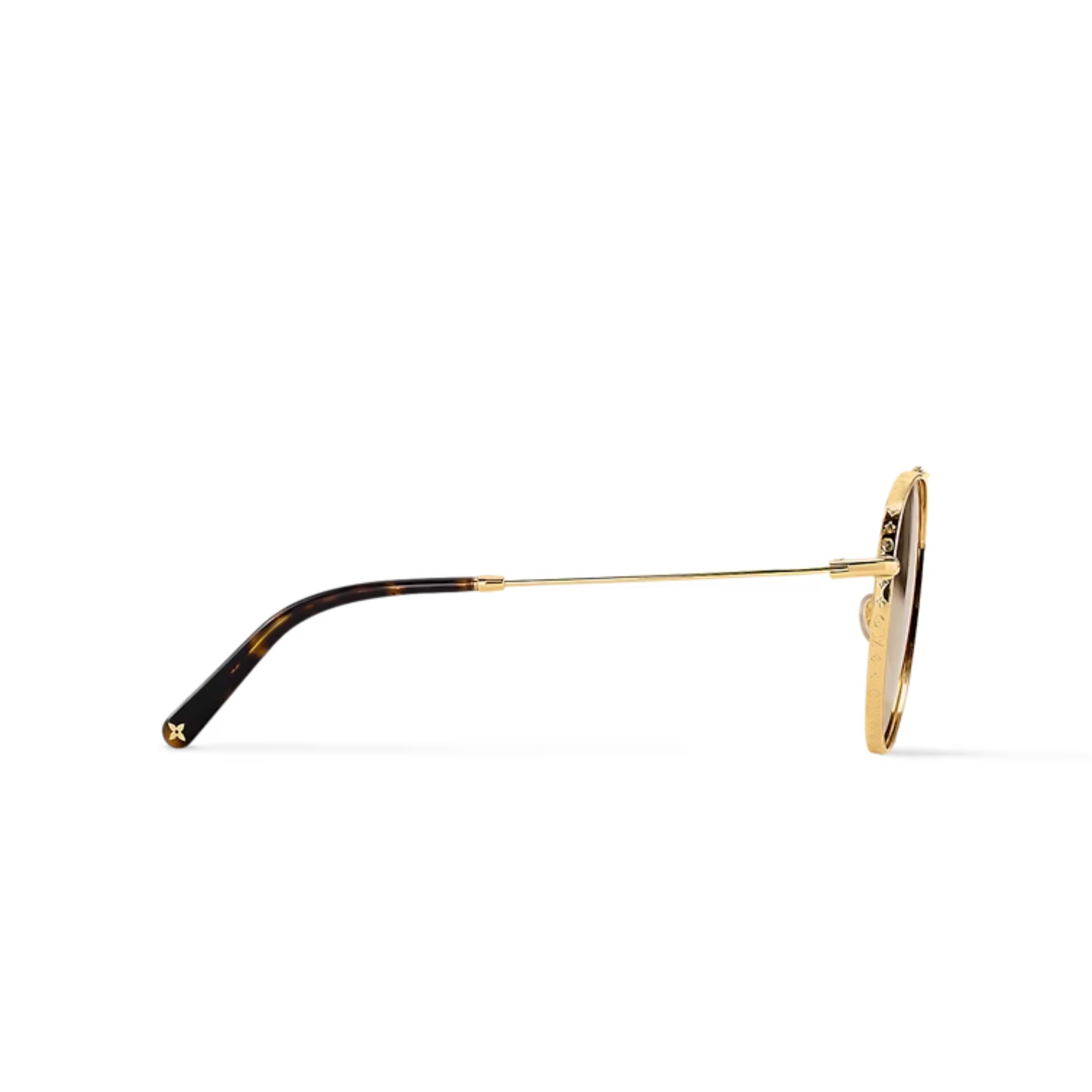 L0vis Vvtt0n The LV Pilot Sunglasses Gold For Women Z1620U