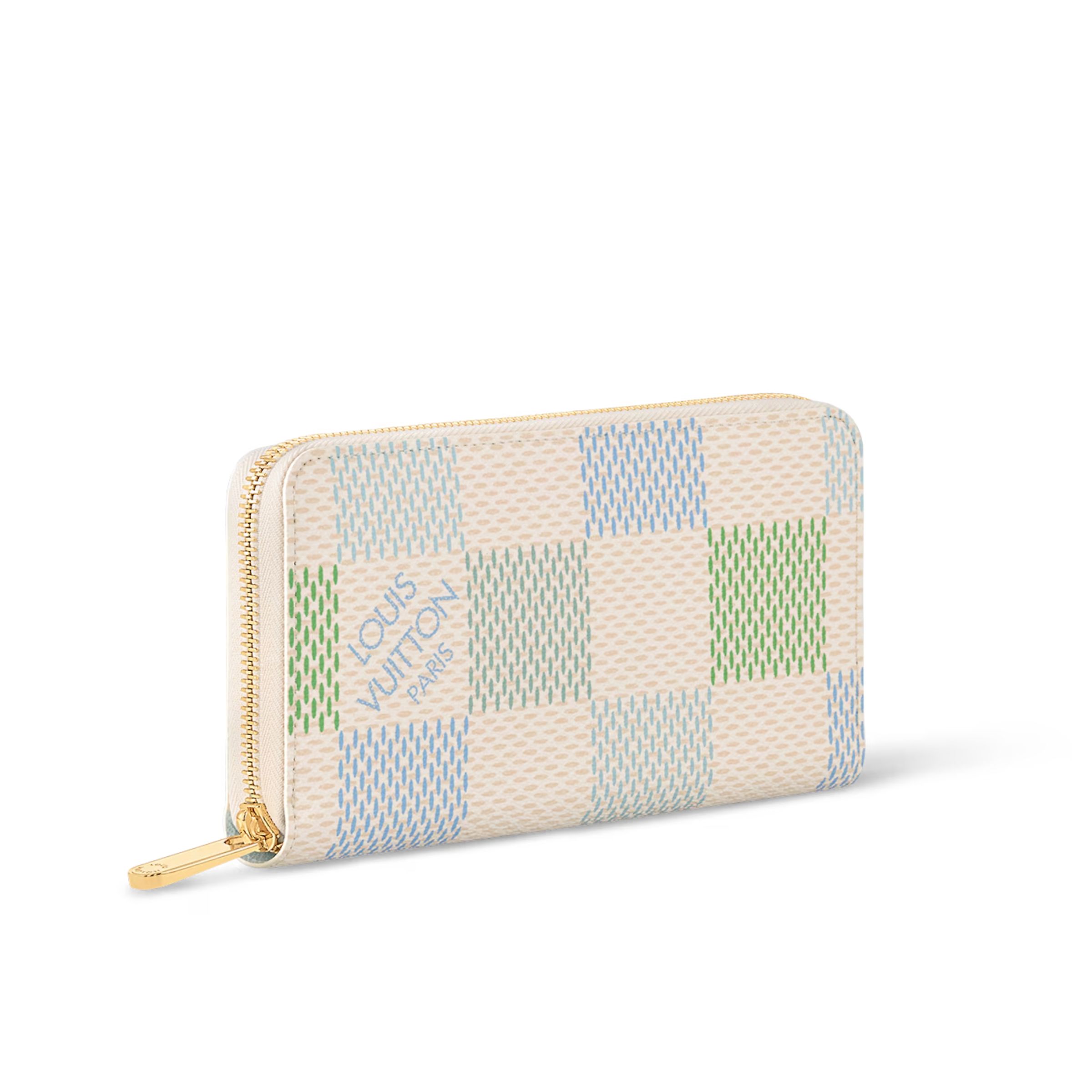 L0vis Vvtt0n Zippy Wallet Green For Women 7.7 Inches/ 19.5 Cm N40748