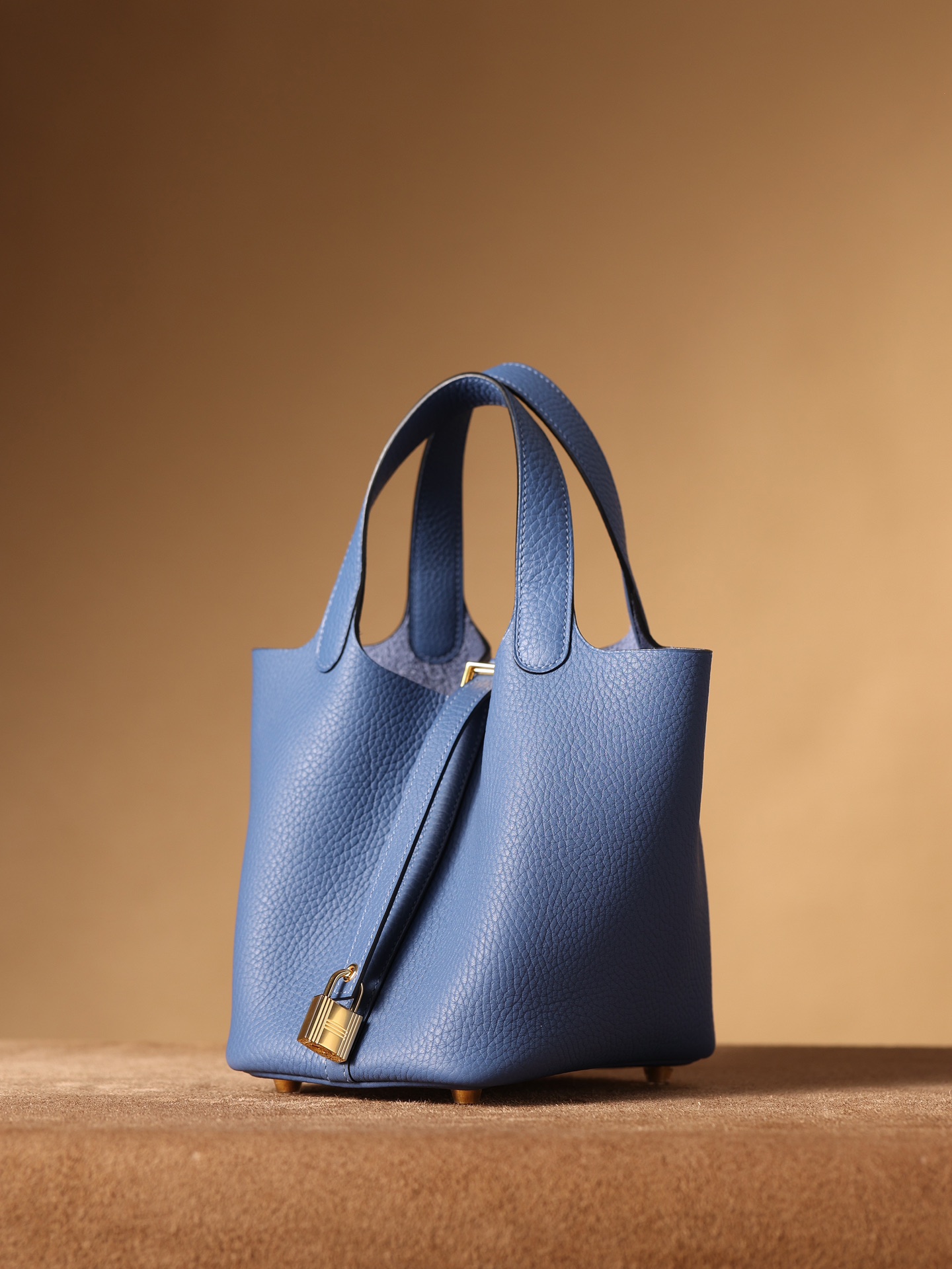 H**me5 Picotin Lock 18 Blue Bag For Women, Women’s Handbags 7.1in/18cm