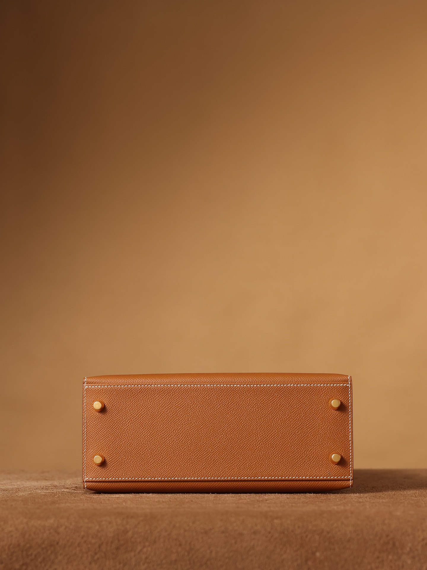 H**me5 Kelly Epsom Gold Tone Lock Bag Brown For Women 9,8in/25cm