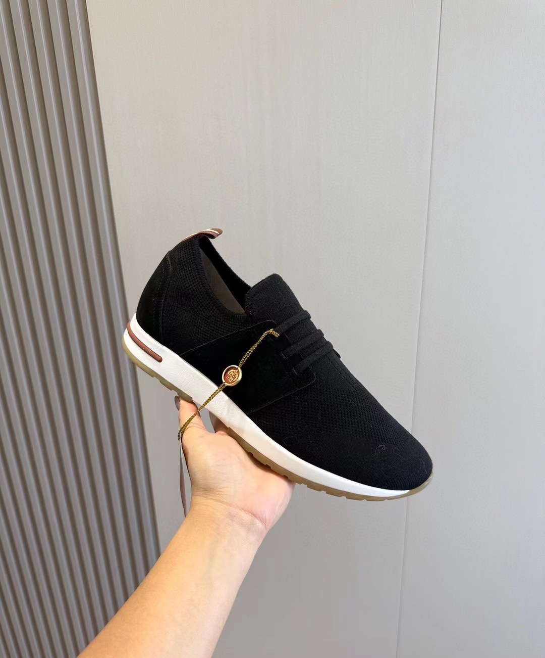 L0r0 P1ana 360 Lp Flexy Walk Sneaker Black For Men FAI8159