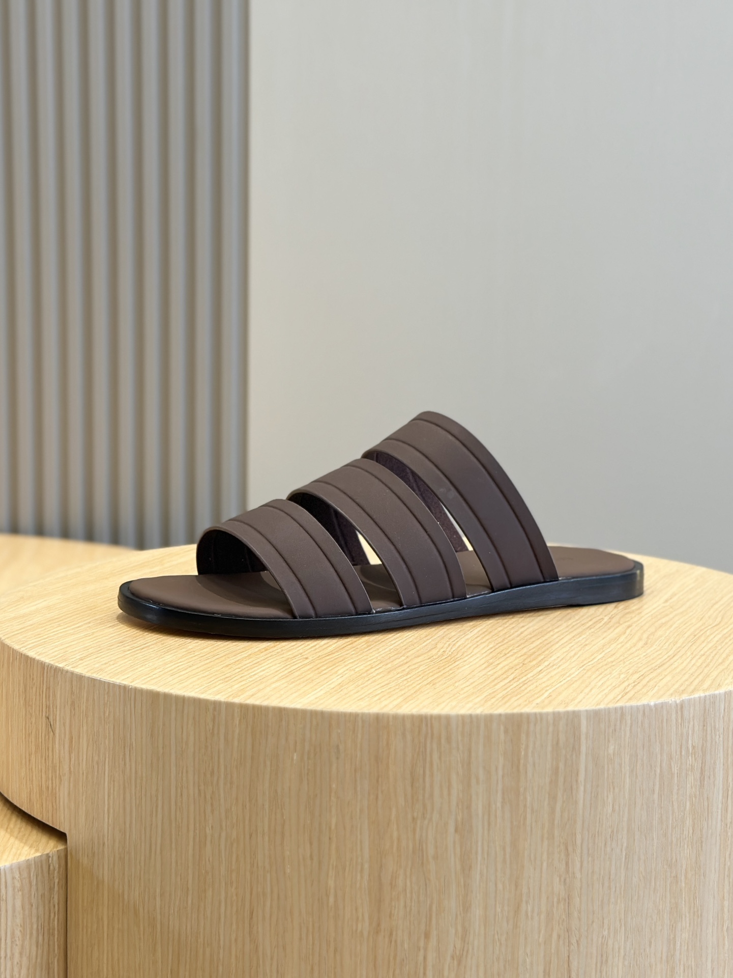 L0r0 P1ana Naha Sandal Dark Brown For Men FAN8776