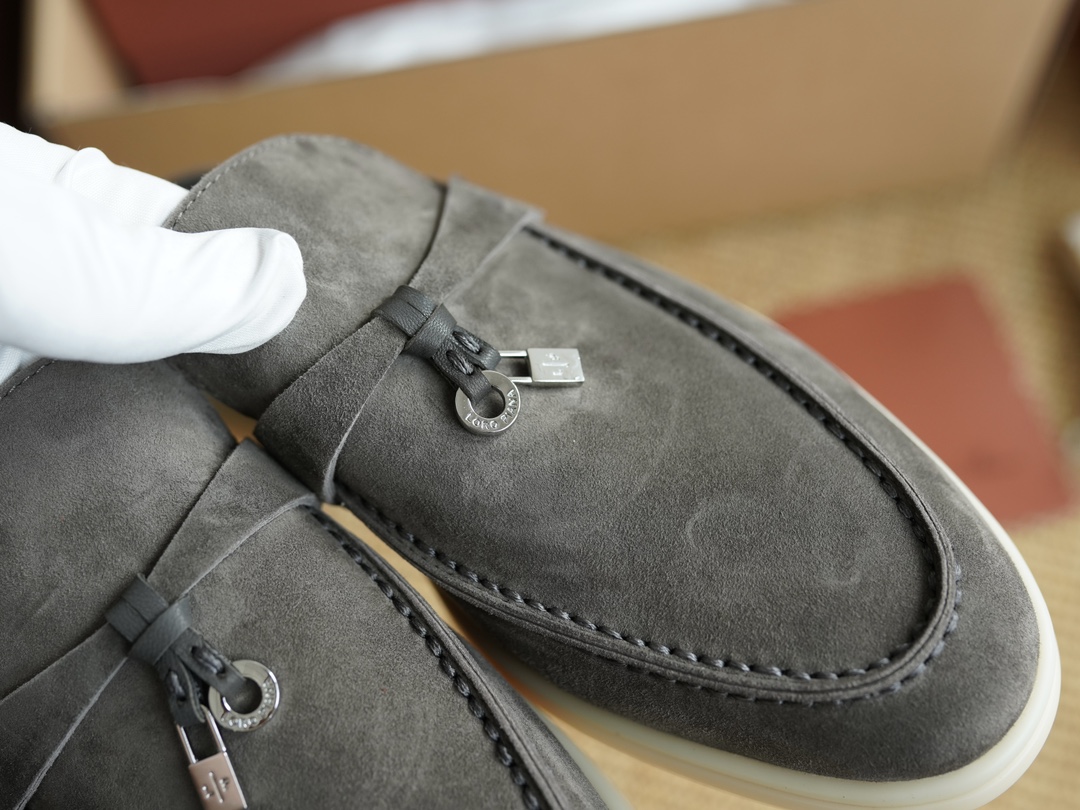 L0r0 P1ana Babouche Charms Walk Loafers Shade Grown For Women – FAI1543 50W3