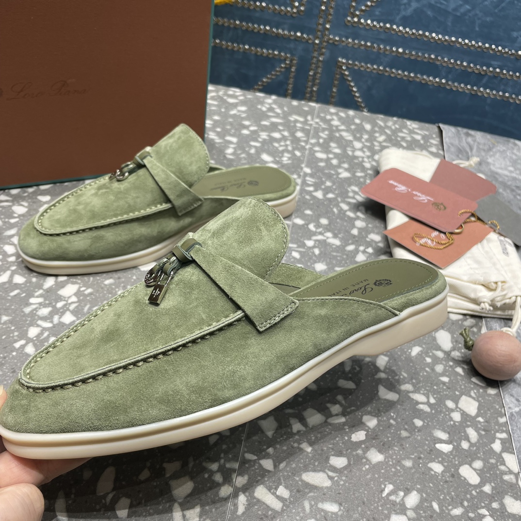 L0r0 P1ana Babouche Charms Walk Loafers Tea Room For Women – FAI1543 50KY