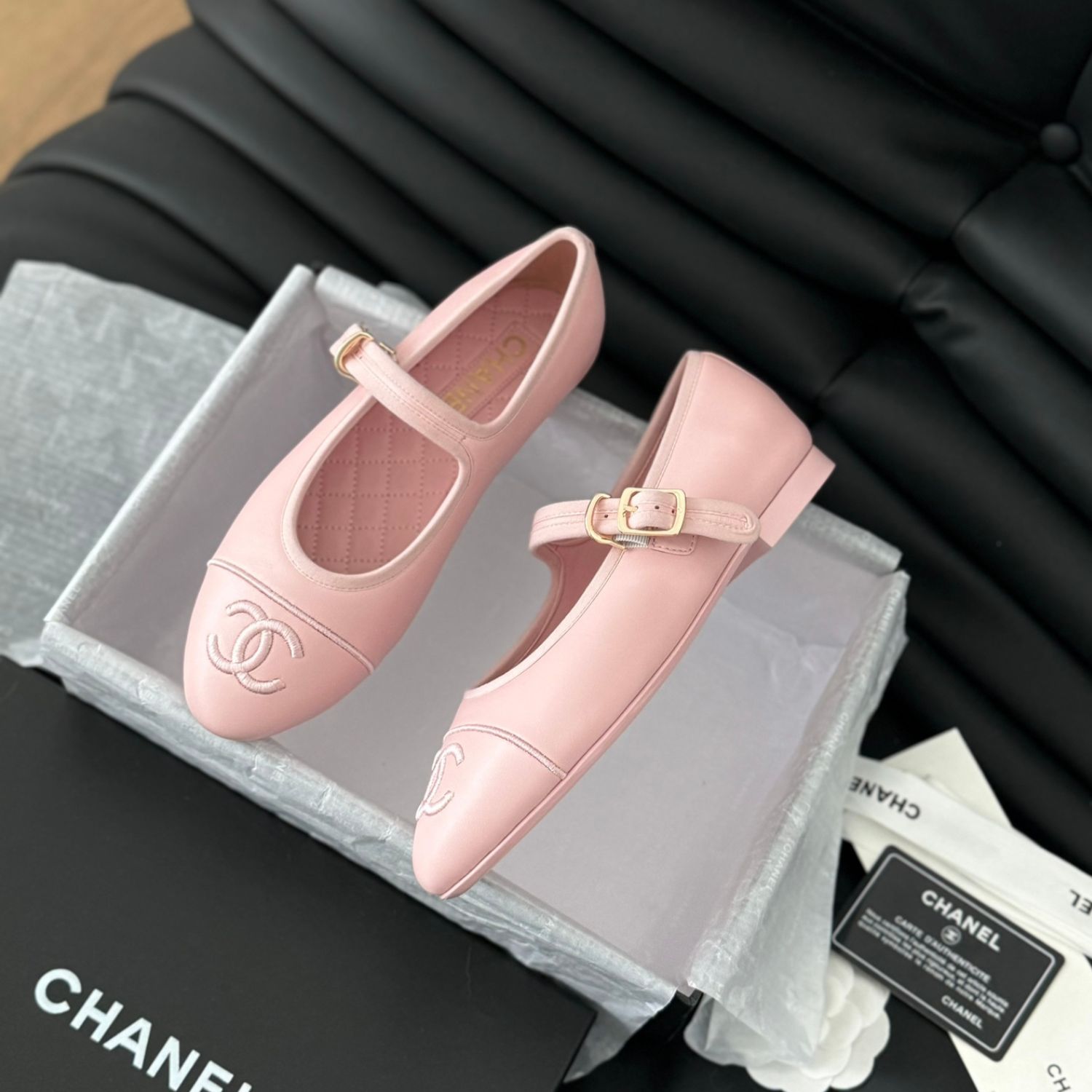 Ch**el Mary Janes 24SS Pink For Women
