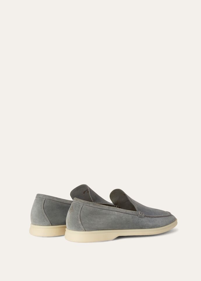 L0r0 P1ana Summer Walk Loafers Grey For Men FAI3276
