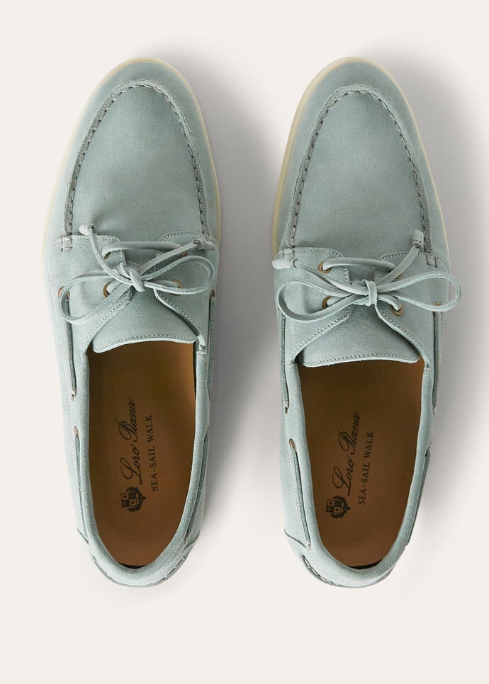 L0r0 P1ana Sea-Sail Walk Loafers Jade Green For Men FAN1317
