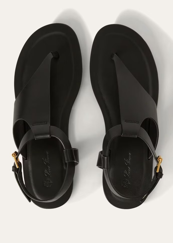 L0r0 P1ana Trani Sandals Black For Women – FAM9272 8000