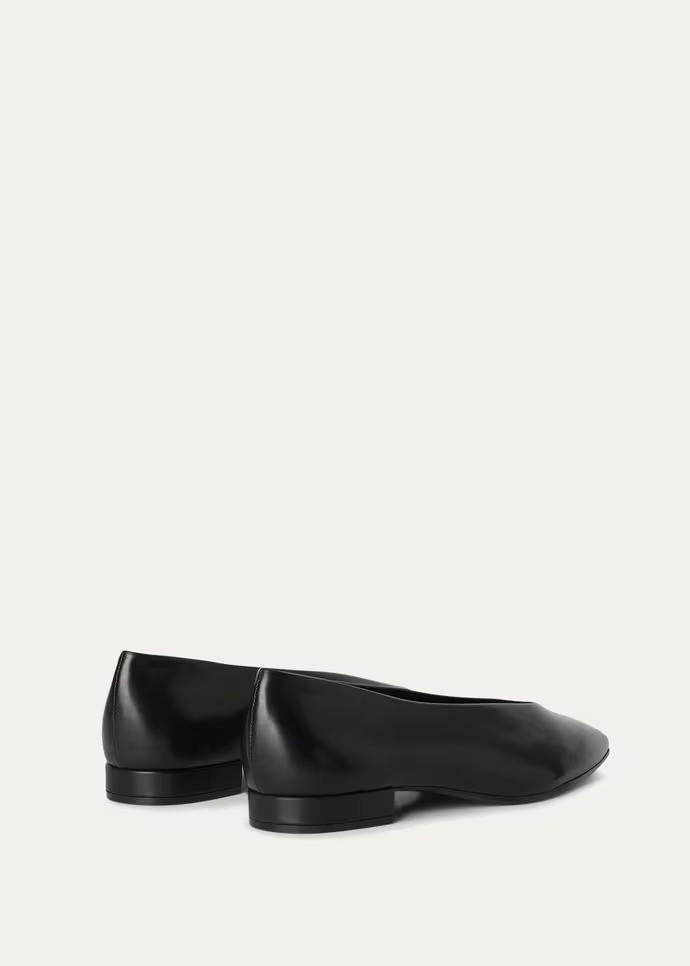 L0r0 P1ana Rebecca Ballerinas Black For Women – FAN3737 8000